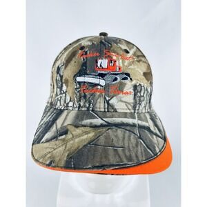 Tucker Sno-Cat Terra Slide Back Cap Baseball Hat - Camo Orange Legend